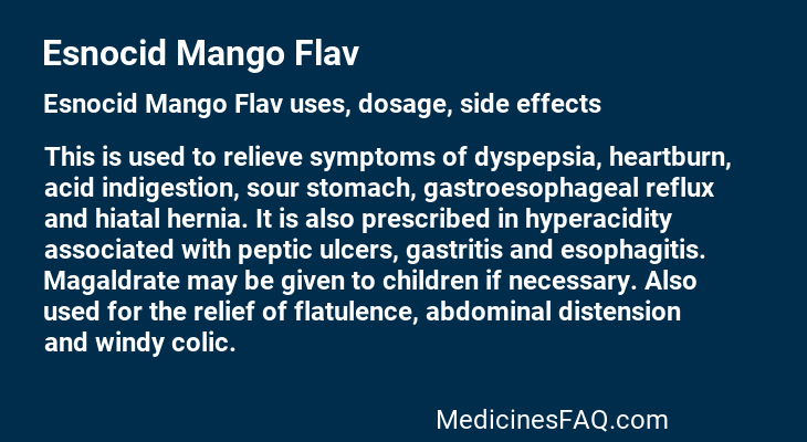Esnocid Mango Flav