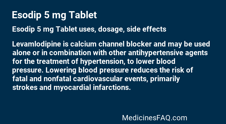 Esodip 5 mg Tablet