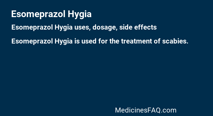 Esomeprazol Hygia