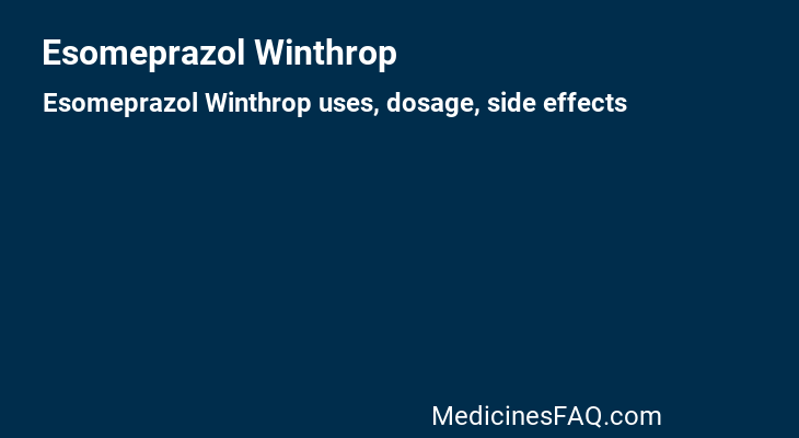 Esomeprazol Winthrop