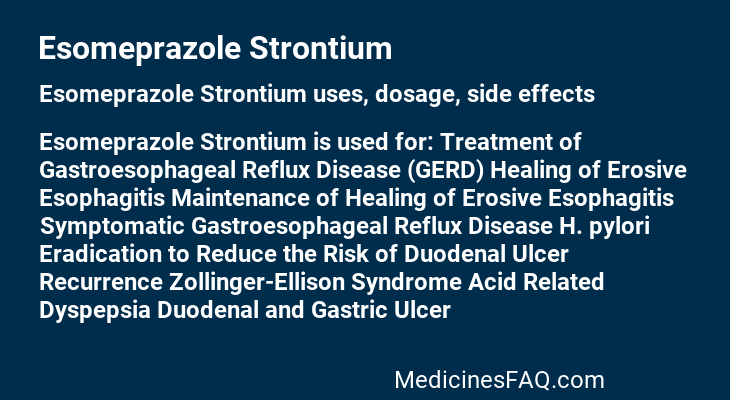 Esomeprazole Strontium