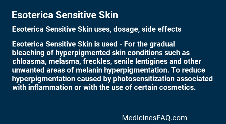 Esoterica Sensitive Skin
