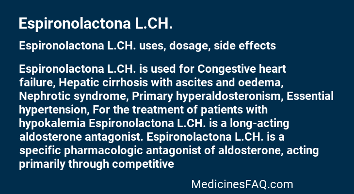 Espironolactona L.CH.