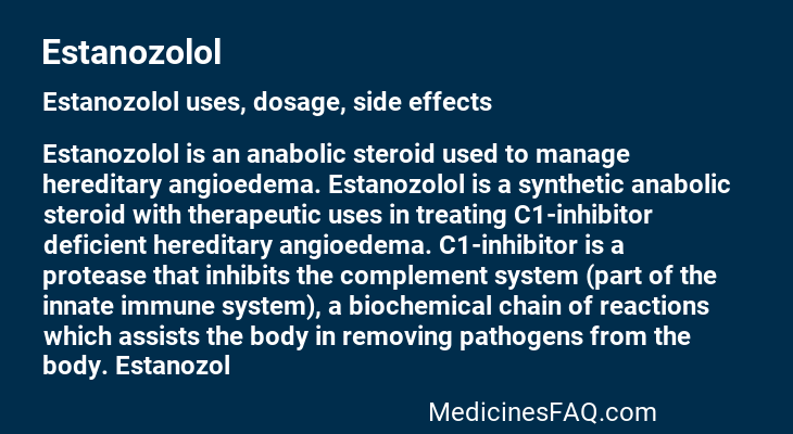 Estanozolol