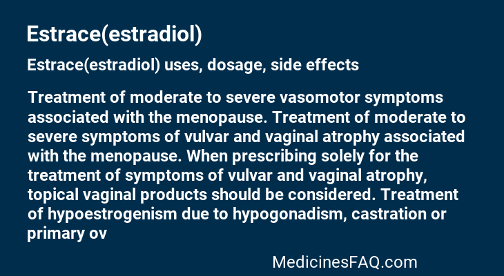 Estrace(estradiol)