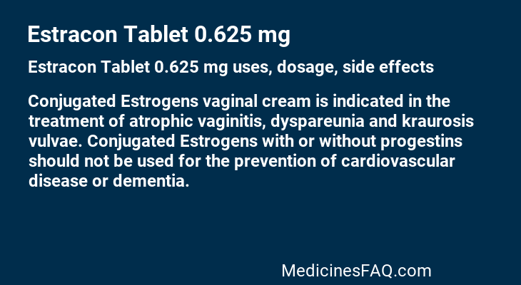 Estracon Tablet 0.625 mg