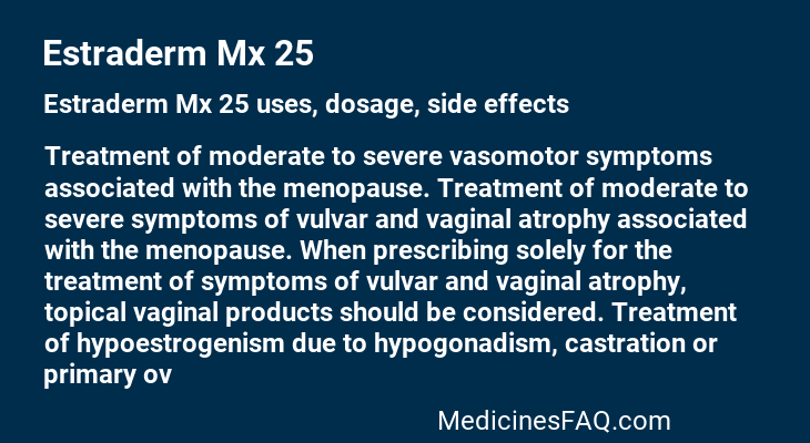 Estraderm Mx 25