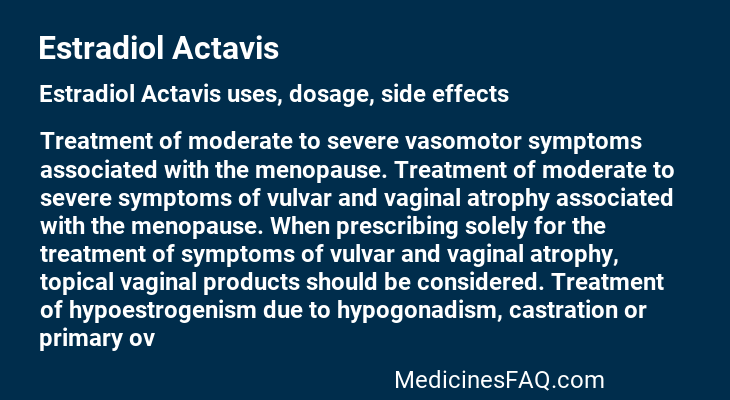 Estradiol Actavis