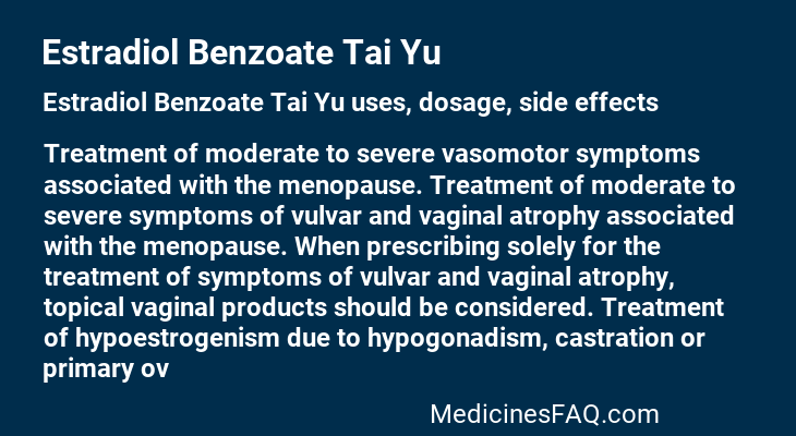 Estradiol Benzoate Tai Yu