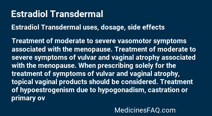 Estradiol Transdermal