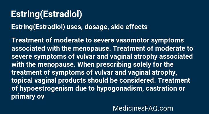 Estring(Estradiol)