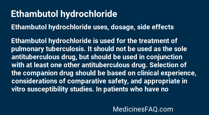 Ethambutol hydrochloride