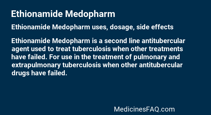 Ethionamide Medopharm