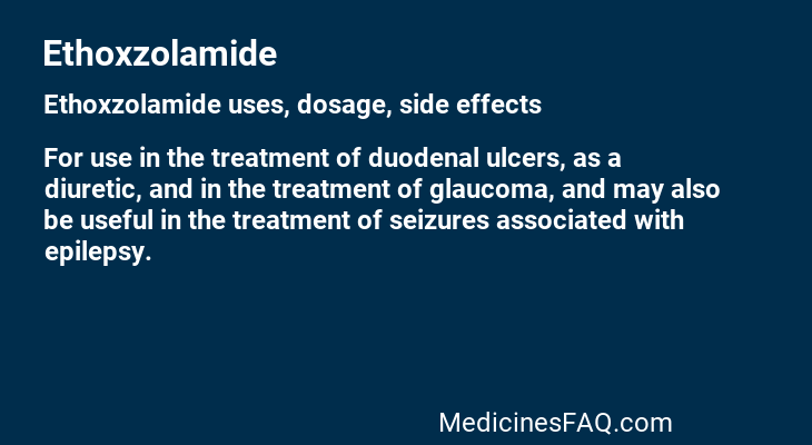 Ethoxzolamide