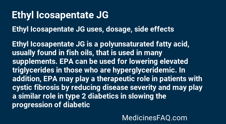 Ethyl Icosapentate JG