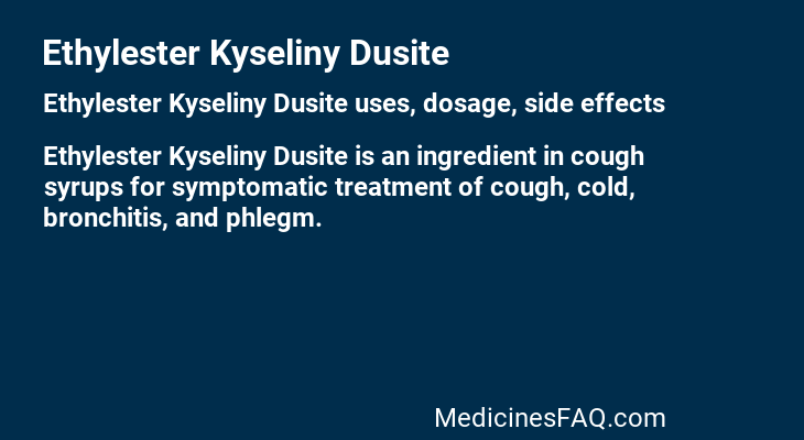 Ethylester Kyseliny Dusite