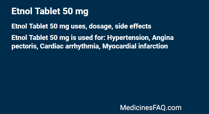 Etnol Tablet 50 mg