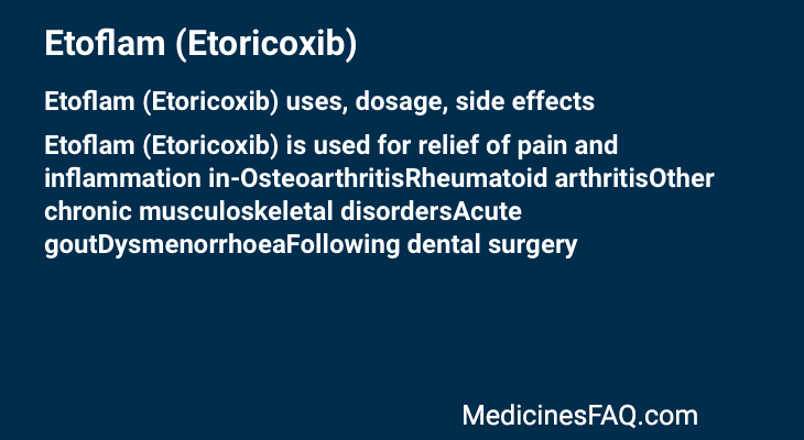 Etoflam (Etoricoxib)