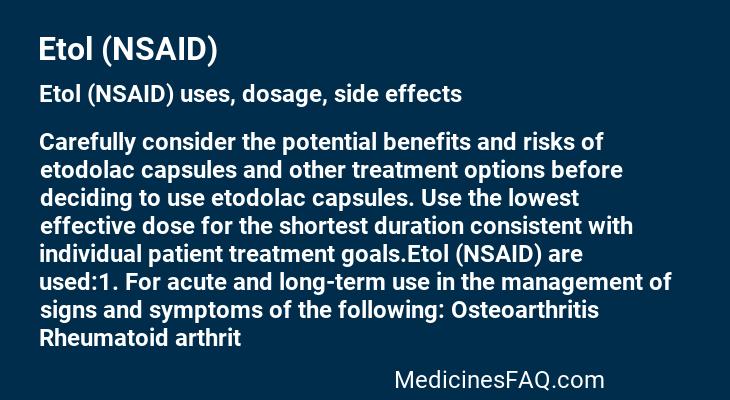 Etol (NSAID)