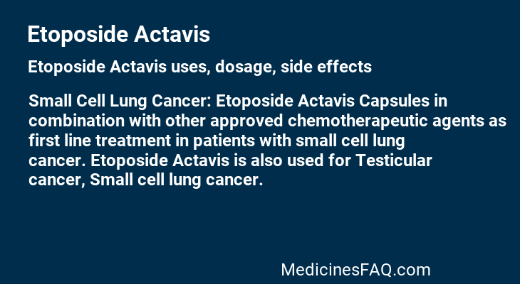 Etoposide Actavis