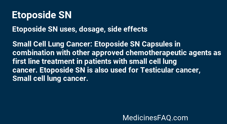 Etoposide SN