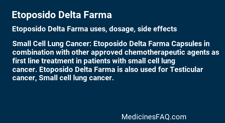 Etoposido Delta Farma