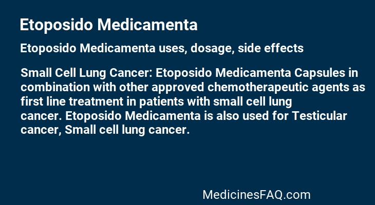 Etoposido Medicamenta