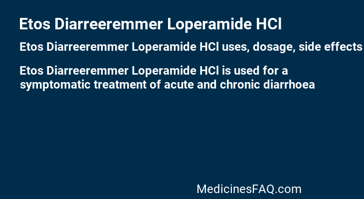 Etos Diarreeremmer Loperamide HCl