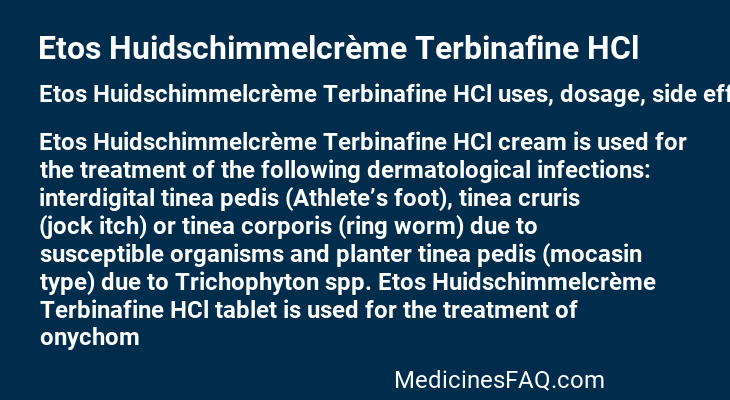 Etos Huidschimmelcrème Terbinafine HCl