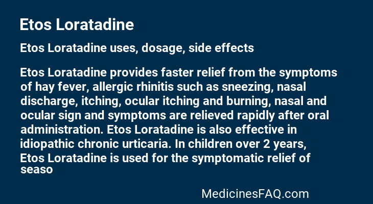 Etos Loratadine