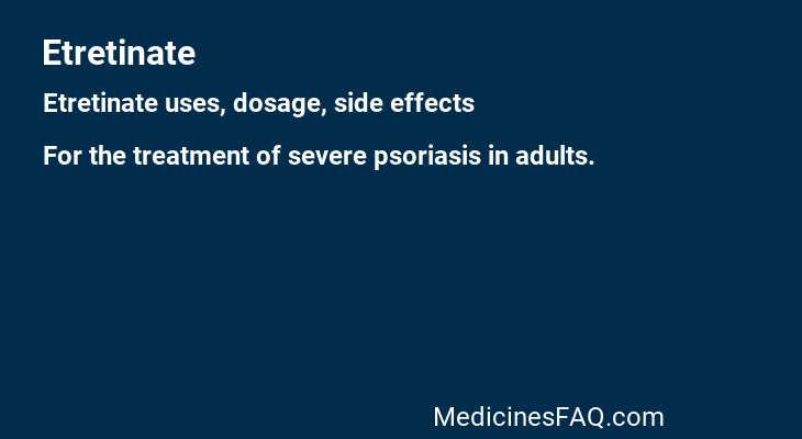 Etretinate