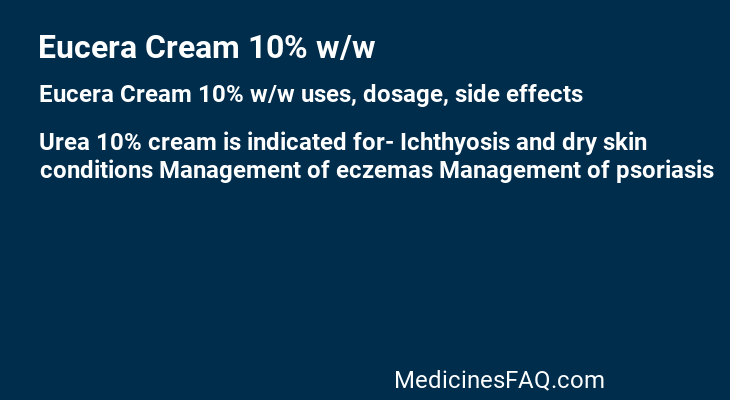 Eucera Cream 10% w/w