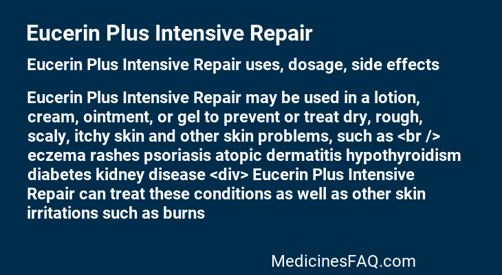 Eucerin Plus Intensive Repair