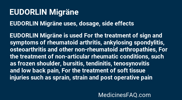 EUDORLIN Migräne