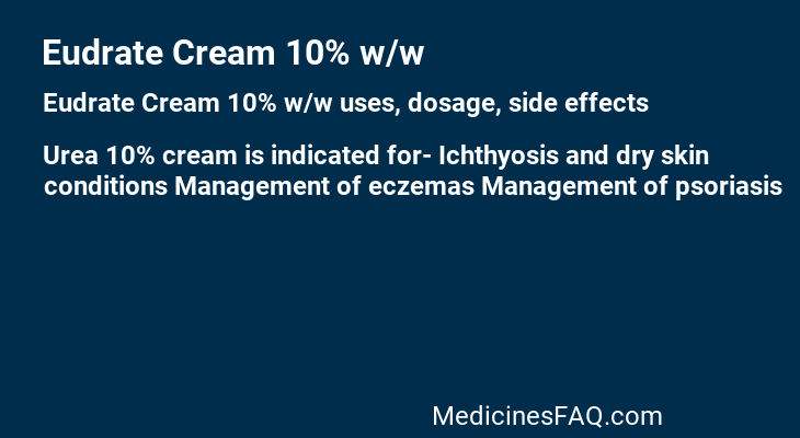 Eudrate Cream 10% w/w