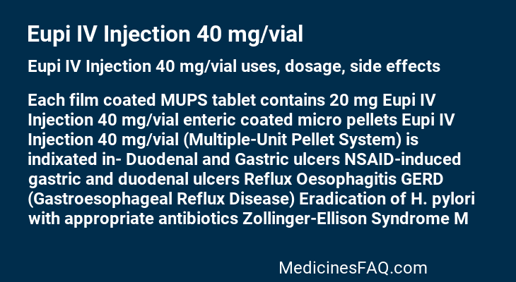 Eupi IV Injection 40 mg/vial