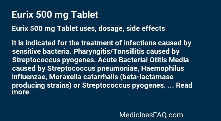 Eurix 500 mg Tablet