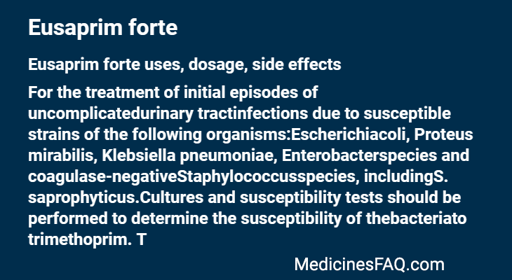 Eusaprim forte