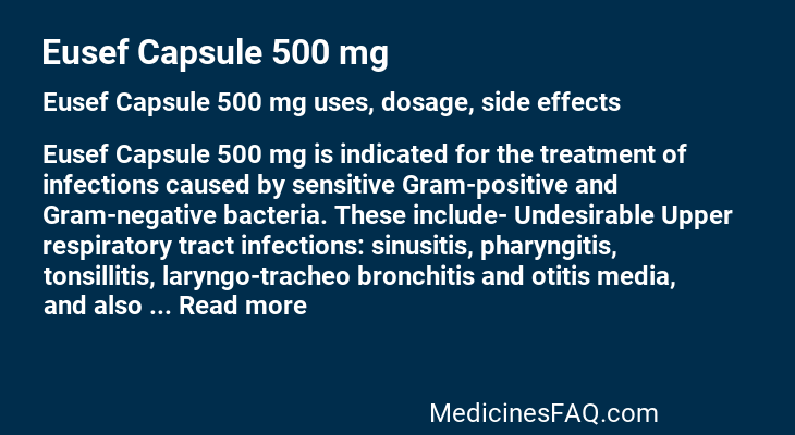 Eusef Capsule 500 mg