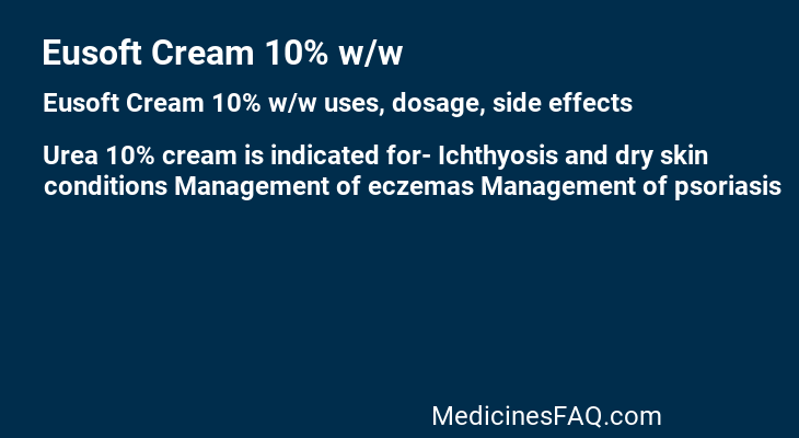 Eusoft Cream 10% w/w