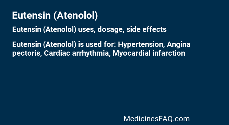 Eutensin (Atenolol)