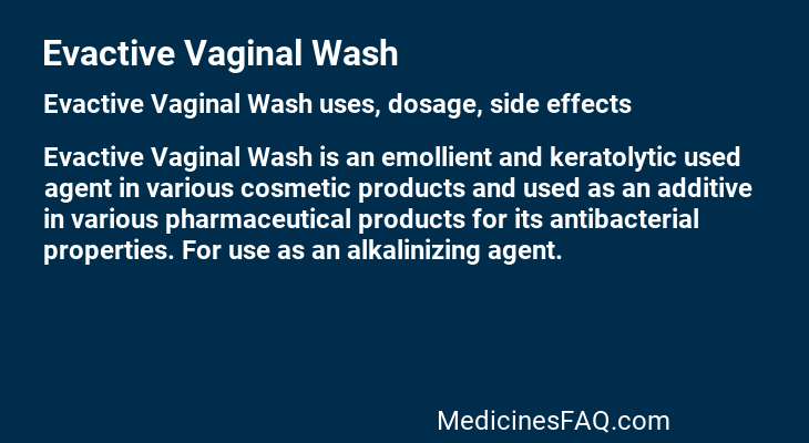 Evactive Vaginal Wash