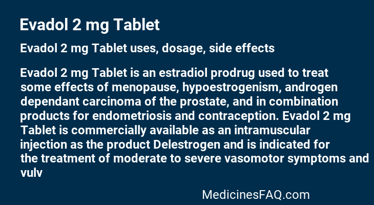 Evadol 2 mg Tablet