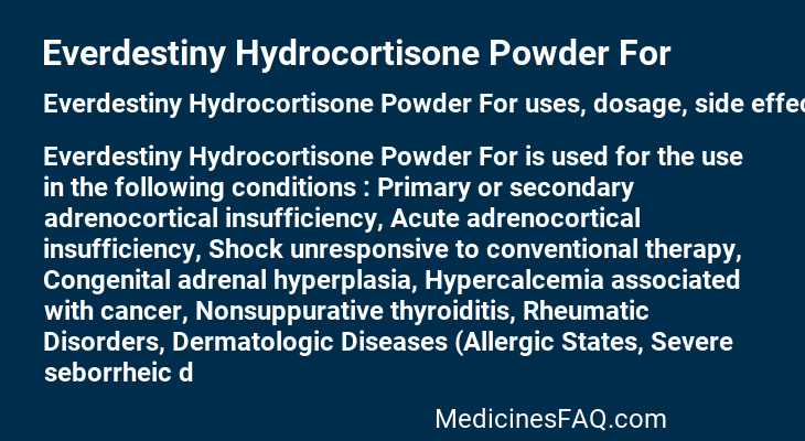 Everdestiny Hydrocortisone Powder For