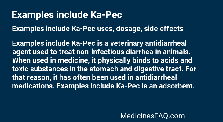 Examples include Ka-Pec