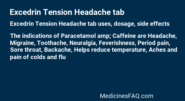 Excedrin Tension Headache tab