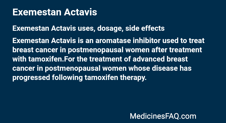 Exemestan Actavis