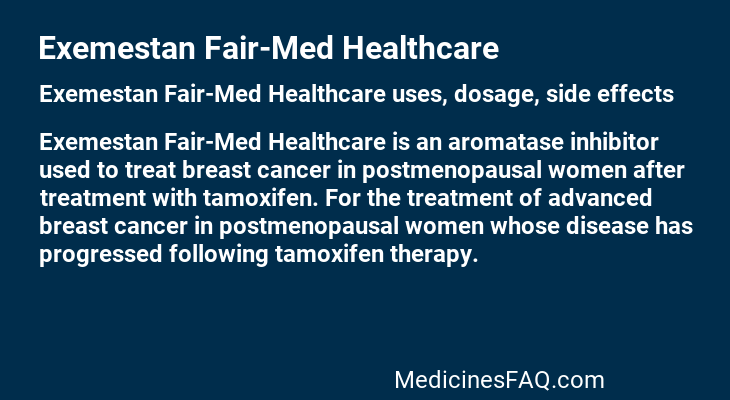 Exemestan Fair-Med Healthcare