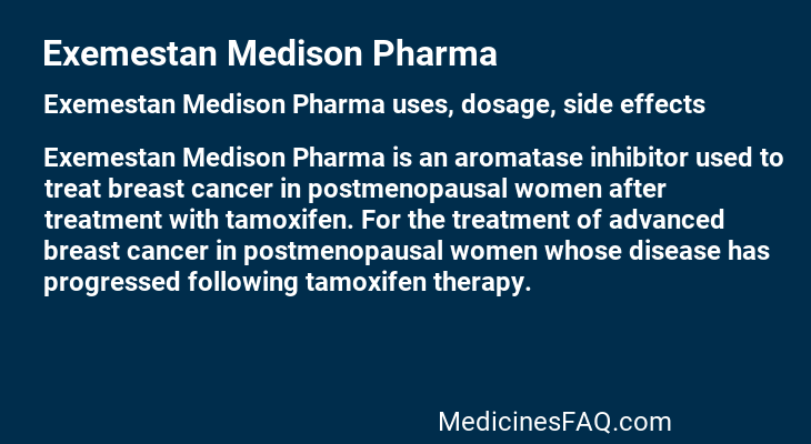 Exemestan Medison Pharma