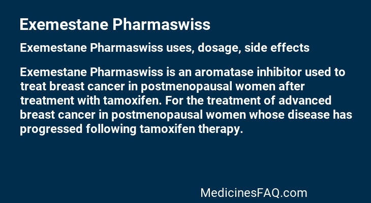 Exemestane Pharmaswiss